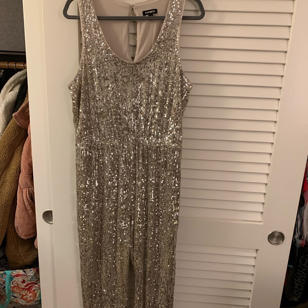 Express sequin jumpsuit ✨ perfect for special occasions